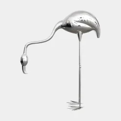 Wildlife|Contemporary^Statues & Sculptures Pure Flamingo 124cm Silver Metal Garden Sculpture