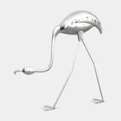 Wildlife|Contemporary^Statues & Sculptures Pure Flamingo 94cm Silver Metal Garden Sculpture