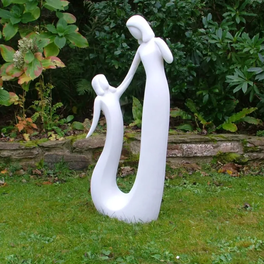 Modern^Statues & Sculptures Pure Love 80cm Modern Marble Resin Garden Statue