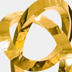 Table Top|Floor Standing^Statues & Sculptures Quantum Helix 88cm Gold Metal Indoor Sculpture