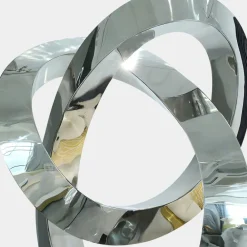 Table Top|Floor Standing^Statues & Sculptures Quantum Helix 88cm Silver Metal Indoor Sculpture