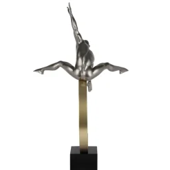 Figurative|Floor Standing^Statues & Sculptures Quantum Leap 80cm Anthracite Resin Indoor Sculpture