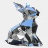 Wildlife|Contemporary^Statues & Sculptures Rabbit 57cm Geometric Metal Garden Sculpture