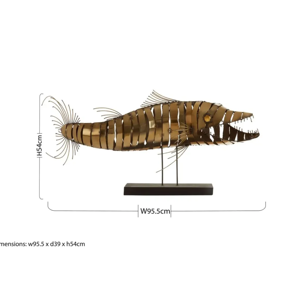 Table Top|Animals^Statues & Sculptures Razorfin Stainless Steel Indoor Sculpture