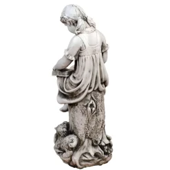 Children^Statues & Sculptures Reading Girl 89cm Stone Resin Garden Statue