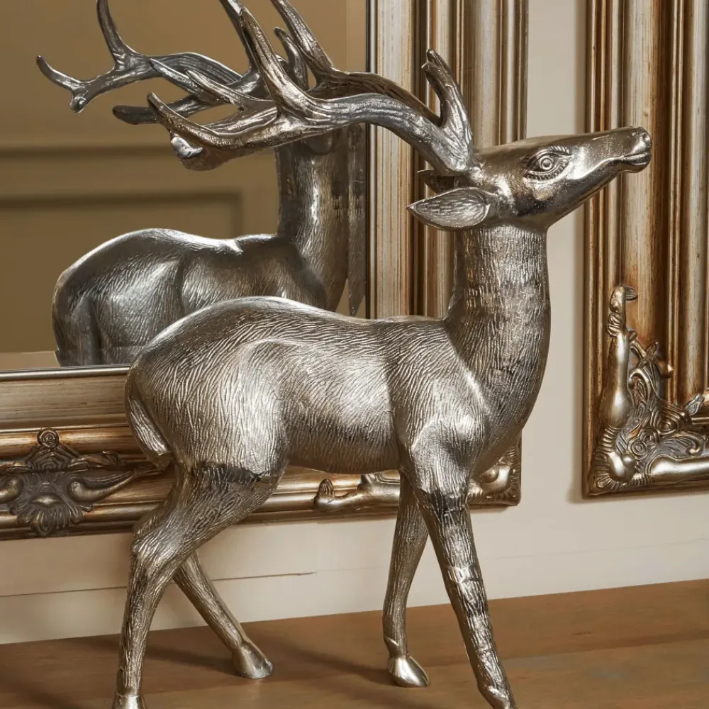 Table Top|Animals^Statues & Sculptures Regal Deer 70cm Metal Indoor Statue
