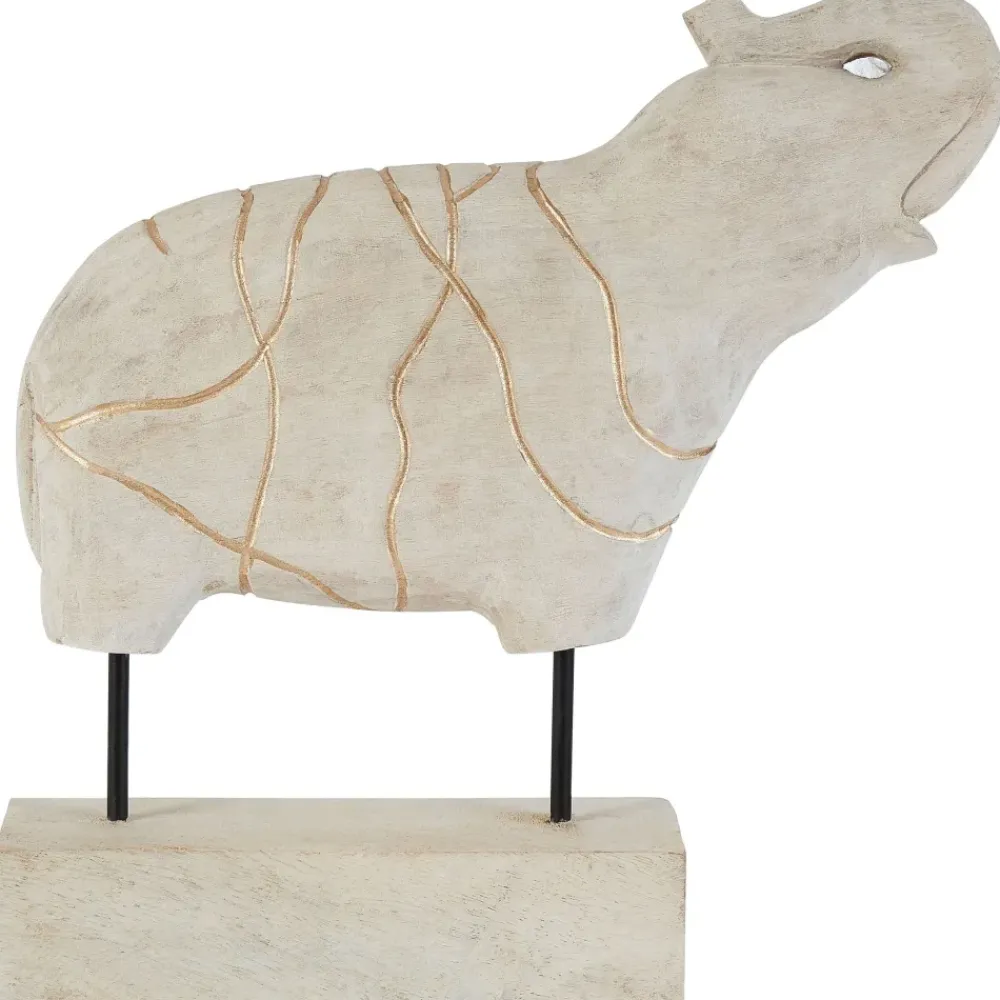 Table Top|Animals^Statues & Sculptures Regal Elephant 42cm Wood Indoor Statue
