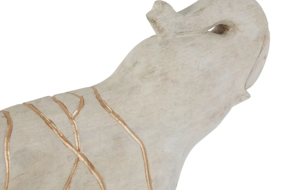 Table Top|Animals^Statues & Sculptures Regal Elephant 42cm Wood Indoor Statue