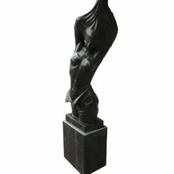 Contemporary|Modern^Statues & Sculptures Reveal Black Marble 170cm Garden Statue on Pedestal