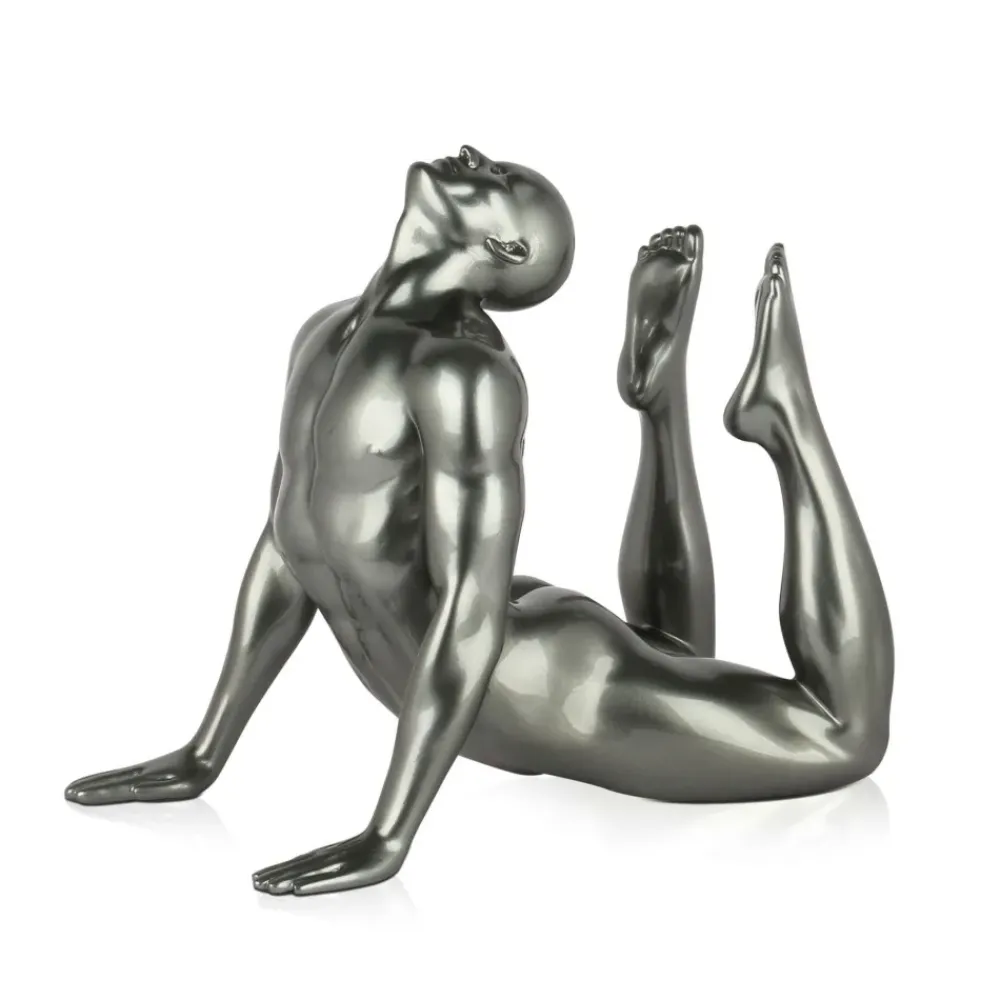 Figurative|Table Top^Statues & Sculptures Rising Core 24cm Anthracite Resin Indoor Sculpture