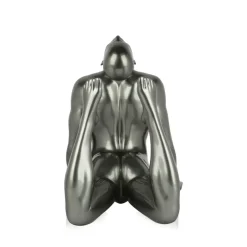 Figurative|Table Top^Statues & Sculptures Rising Core 24cm Anthracite Resin Indoor Sculpture