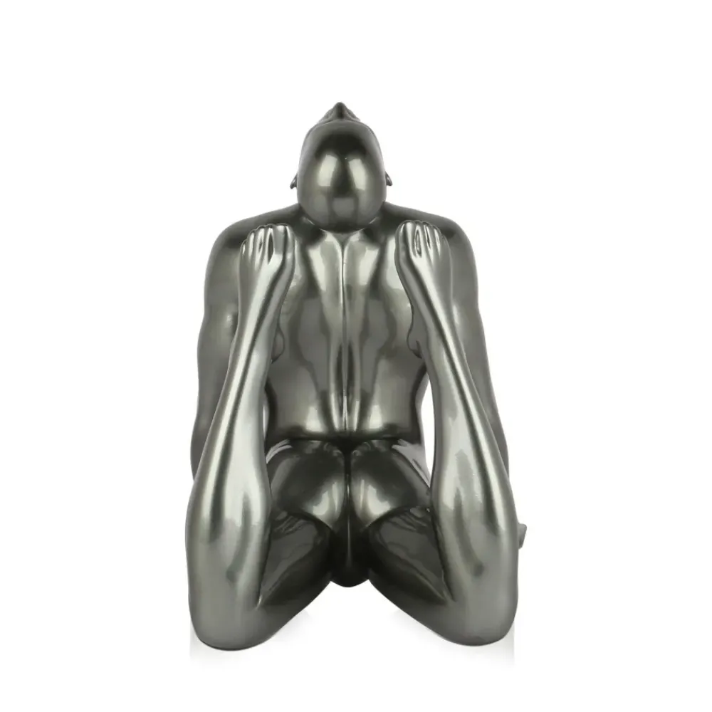 Figurative|Table Top^Statues & Sculptures Rising Core 24cm Anthracite Resin Indoor Sculpture