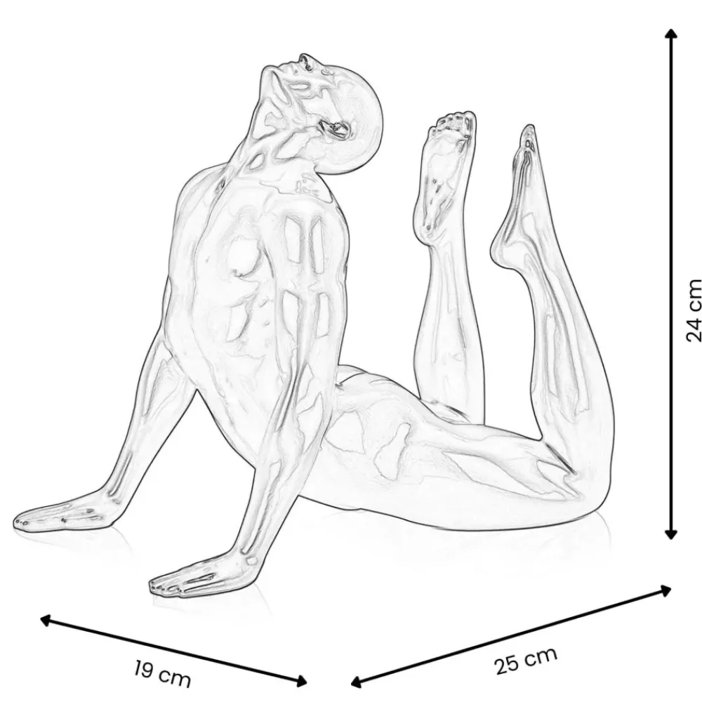 Figurative|Table Top^Statues & Sculptures Rising Core 24cm Anthracite Resin Indoor Sculpture