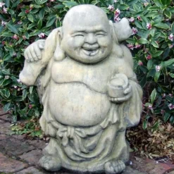 Buddha^Statues & Sculptures Roaming Buddha Stone Garden Ornament