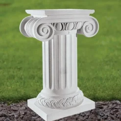 Plinths & Pedestals^Statues & Sculptures Roman 75cm Marble Resin Garden Pedestal