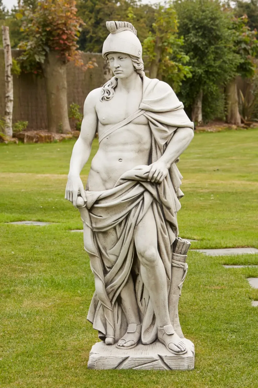 Roman^Statues & Sculptures Roman Empire Gladiator Stone Garden Statue