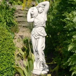 Roman^Statues & Sculptures Roman Goddess with Urn 84cm Stone Resin Garden Statue