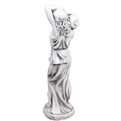 Roman^Statues & Sculptures Roman Goddess with Urn 84cm Stone Resin Garden Statue
