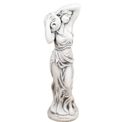 Roman^Statues & Sculptures Roman Goddess with Urn 84cm Stone Resin Garden Statue