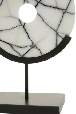 Table Top|Abstract^Statues & Sculptures Sacred Circle 34cm White Marble Indoor Sculpture