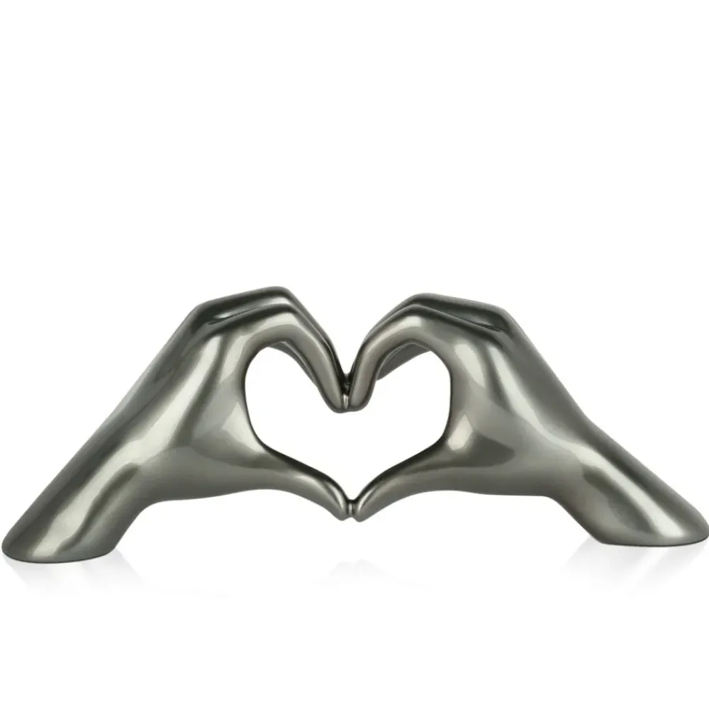 Table Top|Contemporary^Statues & Sculptures Sacred Love 15cm Anthracite Resin Indoor Sculpture