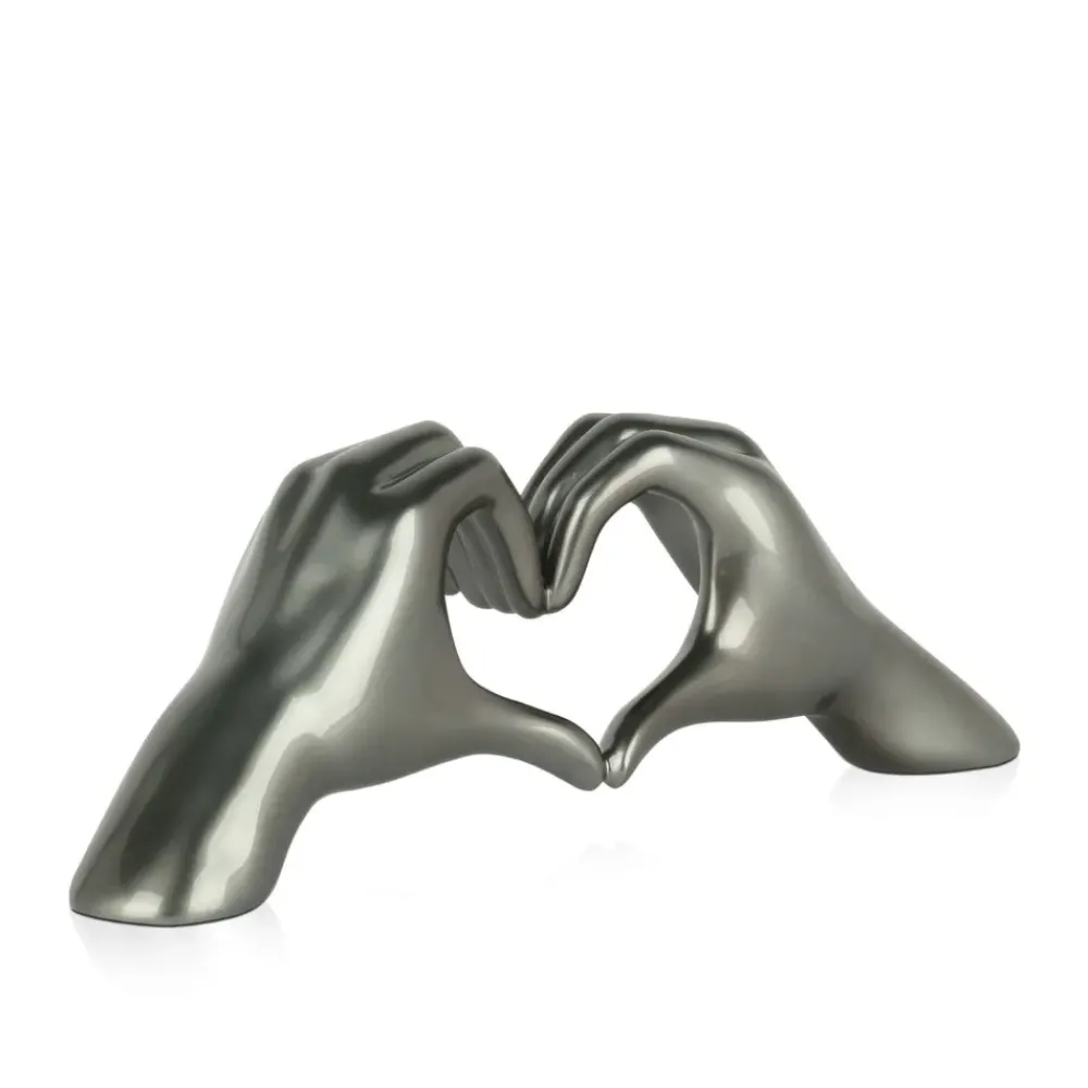Table Top|Contemporary^Statues & Sculptures Sacred Love 15cm Anthracite Resin Indoor Sculpture