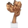 Figurative|Table Top^Statues & Sculptures Secret Kiss 50cm Bronze Resin Indoor Sculpture