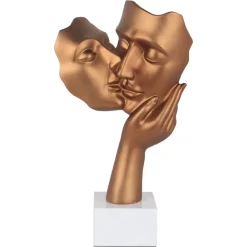 Figurative|Table Top^Statues & Sculptures Secret Kiss 50cm Bronze Resin Indoor Sculpture