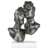 Figurative|Table Top^Statues & Sculptures Secret Lovers 57cm Anthracite Resin Indoor Sculpture