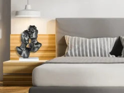 Figurative|Table Top^Statues & Sculptures Secret Lovers 57cm Anthracite Resin Indoor Sculpture