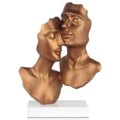 Figurative|Table Top^Statues & Sculptures Secret Lovers 57cm Bronze Resin Indoor Sculpture