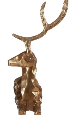 Table Top|Animals^Statues & Sculptures Serene Stag 38cm Bronze Metal Indoor Statue