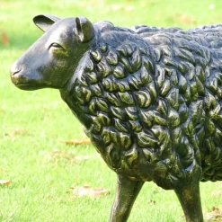 Farm^Statues & Sculptures Sheep Life-Size Bronze Metal Garden Statue