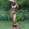 Greek^Statues & Sculptures Shy Maiden 85cm Bronze Marble Resin Garden Statue