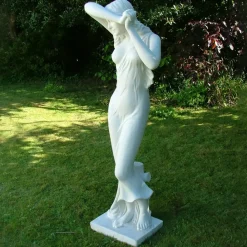 Greek^Statues & Sculptures Shy Maiden 155cm Marble Resin Garden Statue