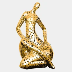Table Top|Floor Standing^Statues & Sculptures Silent Soul 81cm Gold Metal Indoor Sculpture