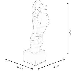 Figurative|Table Top^Statues & Sculptures Silent Warrior 48cm Abstract Resin Indoor Sculpture