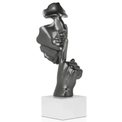 Figurative|Table Top^Statues & Sculptures Silent Warrior 48cm Anthracite Resin Indoor Sculpture