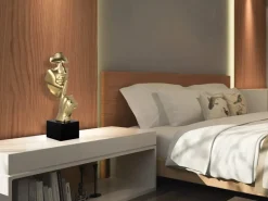 Figurative|Table Top^Statues & Sculptures Silent Warrior 48cm Gold Resin Indoor Sculpture