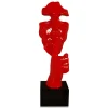 Figurative|Table Top^Statues & Sculptures Silent Warrior 48cm Red Resin Indoor Sculpture