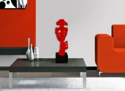 Figurative|Table Top^Statues & Sculptures Silent Warrior 48cm Red Resin Indoor Sculpture