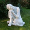 Buddha^Statues & Sculptures Sleeping Buddha 60cm Marble Resin Garden Ornament