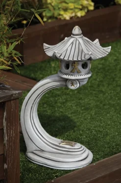 Pagodas^Statues & Sculptures Small Curved Japanese Pagoda Stone Garden Ornament