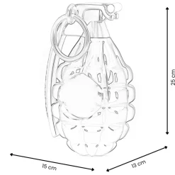 Table Top|Contemporary^Statues & Sculptures Sonic Grenade 25cm Gold Resin Indoor Sculpture