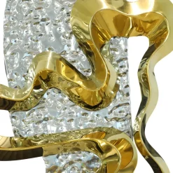 Floor Standing|Abstract^Statues & Sculptures Sonic Pulse 120cm Silver Metal Garden Sculpture