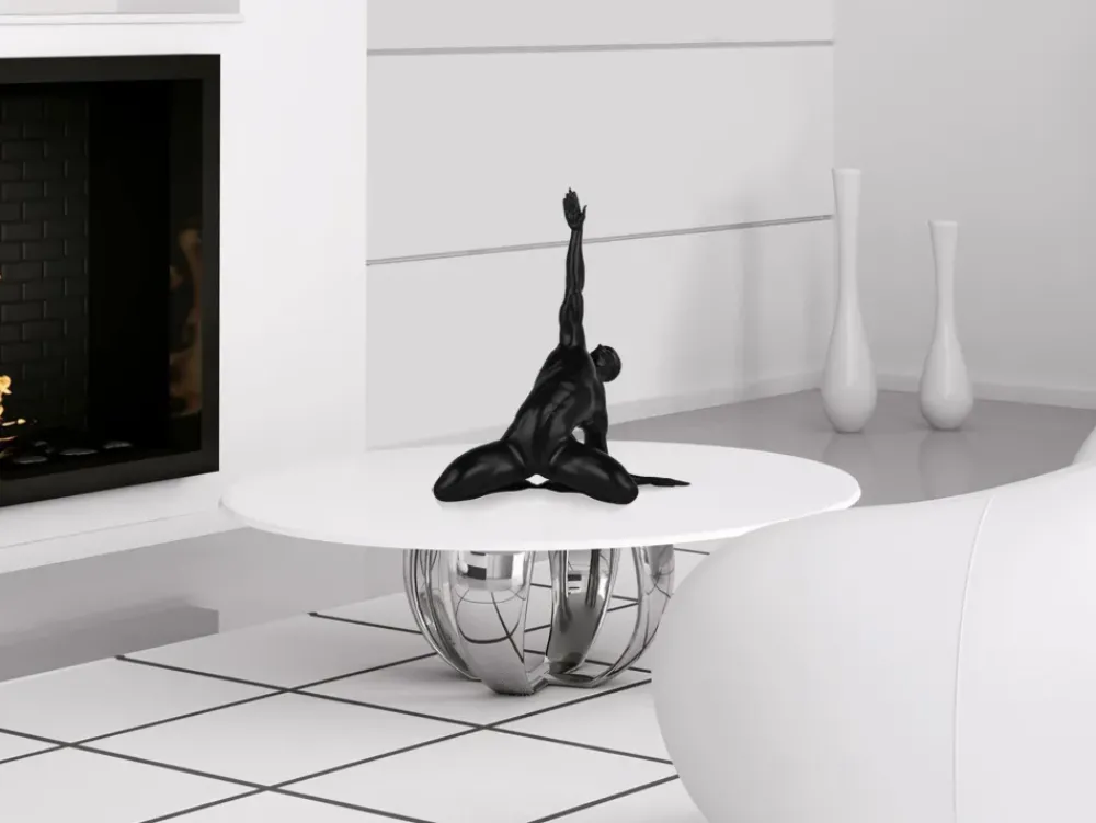 Figurative|Table Top^Statues & Sculptures Soul Ascension 41cm Black Resin Indoor Sculpture