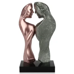 Figurative|Table Top^Statues & Sculptures Soul Reflection 60cm Anthracite Resin Indoor Sculpture