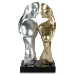 Figurative|Table Top^Statues & Sculptures Soul Reflection 60cm Silver Resin Indoor Sculpture
