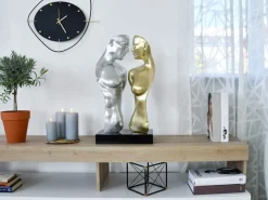 Figurative|Table Top^Statues & Sculptures Soul Reflection 60cm Silver Resin Indoor Sculpture