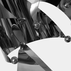 Table Top|Abstract^Statues & Sculptures Spacial Drift 59cm Silver Metal Indoor Sculpture